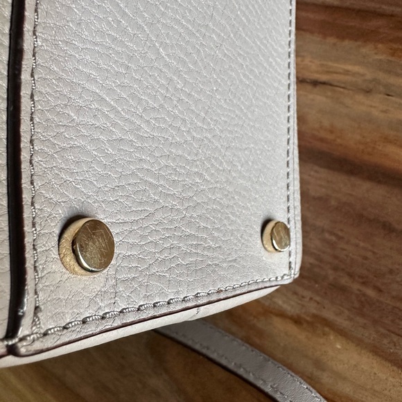 Kate Spade NISHA Atwood Zip purse cityscape pebbled Leather handles & strap gray - Picture 17 of 17